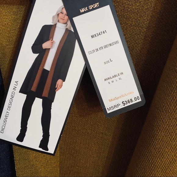 MAX SPORT Sweater Duster Size Large - Picture 4 of 8